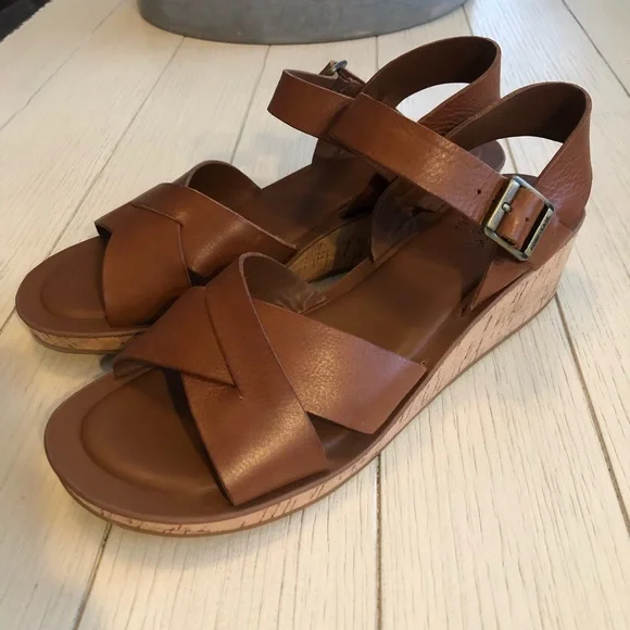 Kork-Ease Myrna wedge leather sandals - Picture 5 of 8